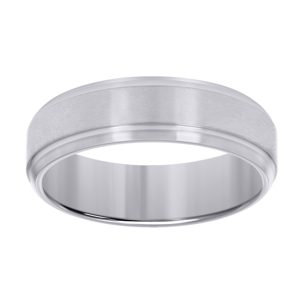 Stainless Steel Mens Comfort-Fit Wedding Band 7mm Size 12